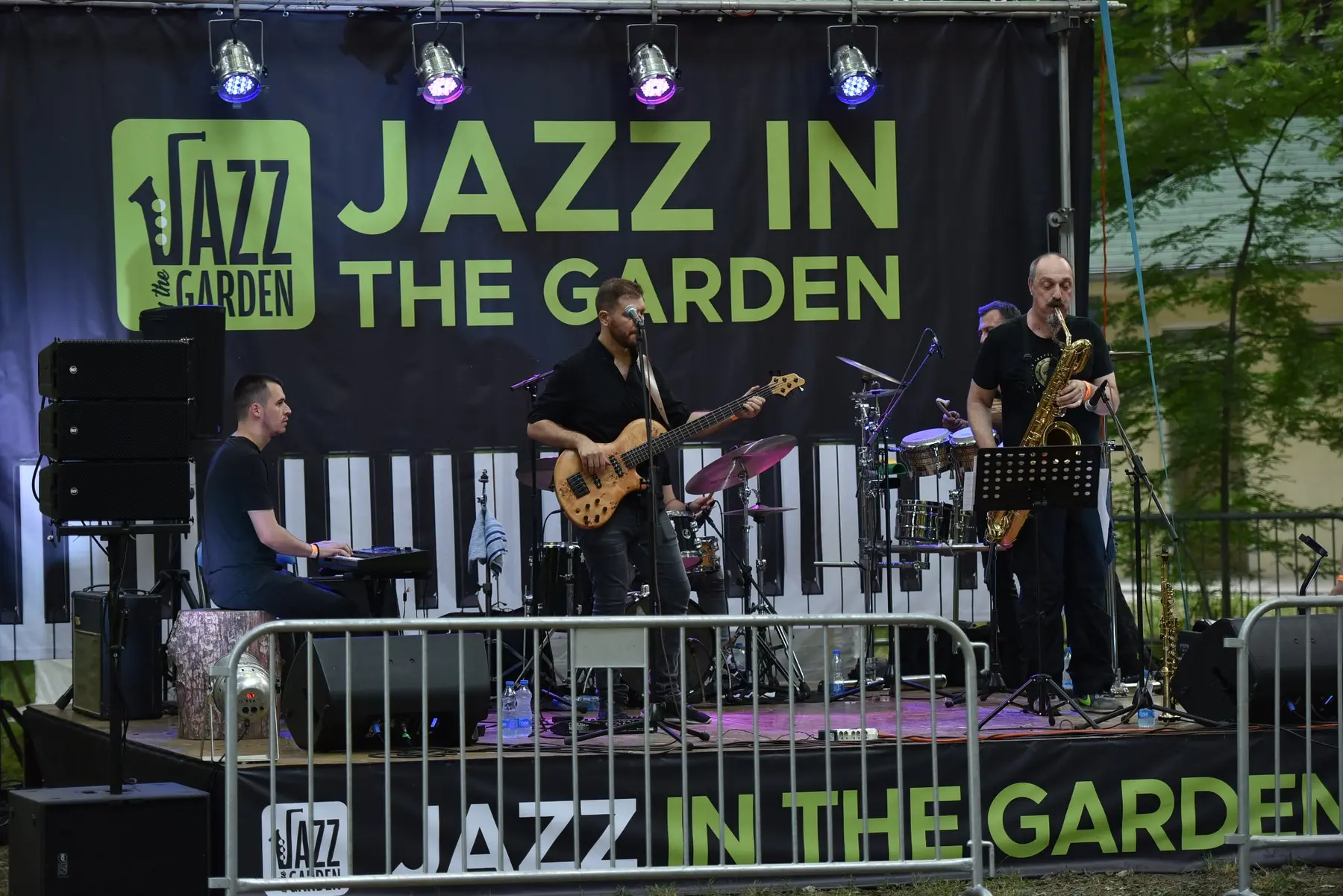 Bosque Sound Community performing at Jazz in the Garden