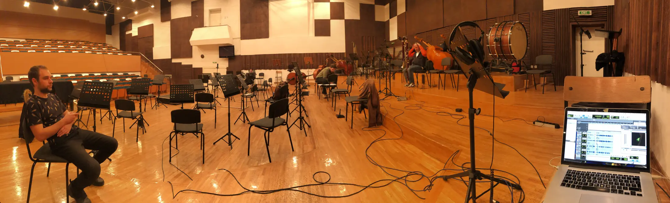 Bosque Sound Community recording session for Shambhala